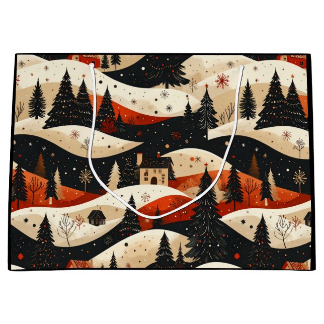 Noir Noël - House Große Geschenktüte (Vorderseite)