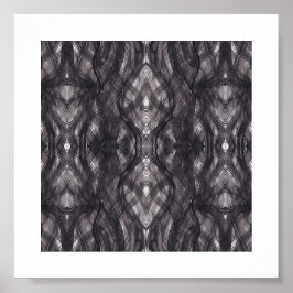 Noir Schwarze Abstrakte Aquarell-Kunst Poster