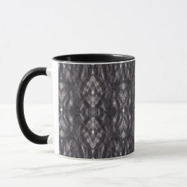Noir Schwarze abstrakte Aquarell-Kunst-Tasse Tasse