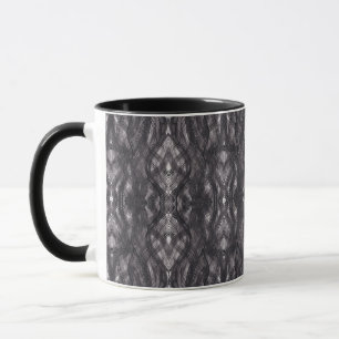 Noir Schwarze abstrakte Aquarell-Kunst-Tasse Tasse