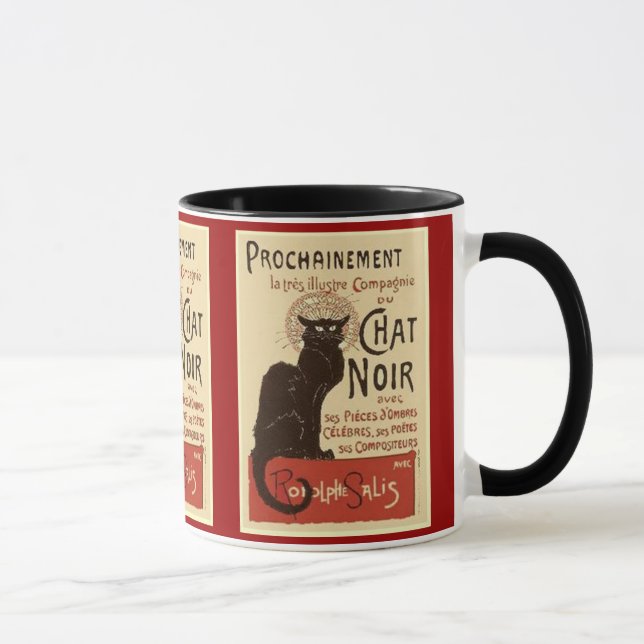 Noir Tasse des Chats (Rechts)