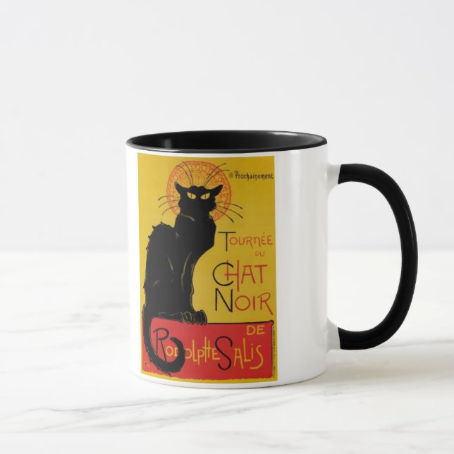 Noir" Tasse "Le chat (Rechts)