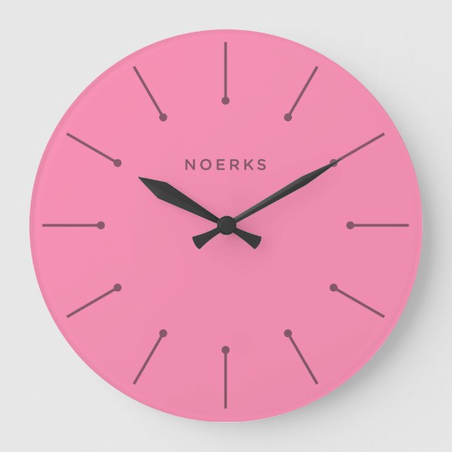 Noirva-Minimaluhr Große Wanduhr (Vorderseite)