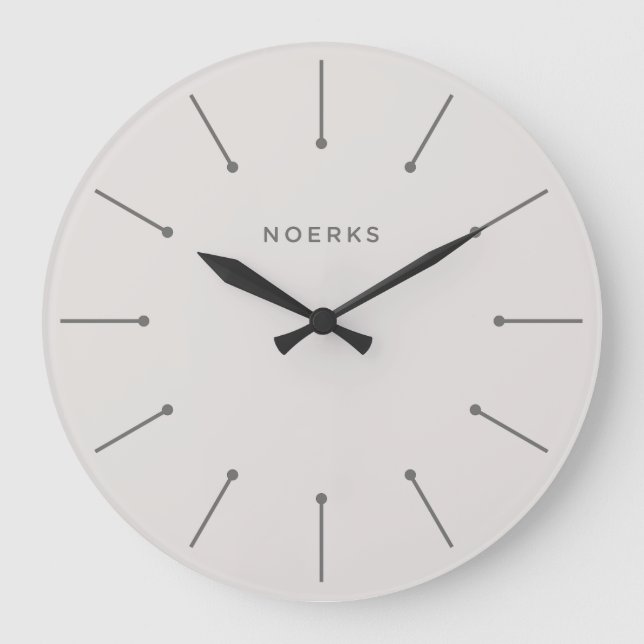 Noirva-Minimaluhr Große Wanduhr (Vorderseite)