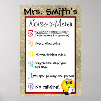 Noise-o-Meter-Noise-Chart Poster