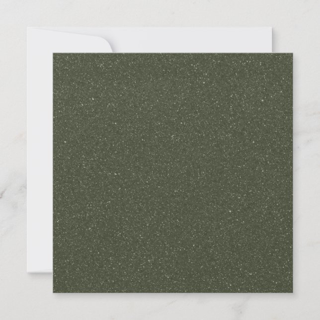 Noise Texture Moss-Green Flat Note Card (Custom) Mitteilungskarte (Vorderseite)