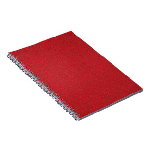 Noise-Texture Tomato Red Spiral Notebook (Custom) Notizblock