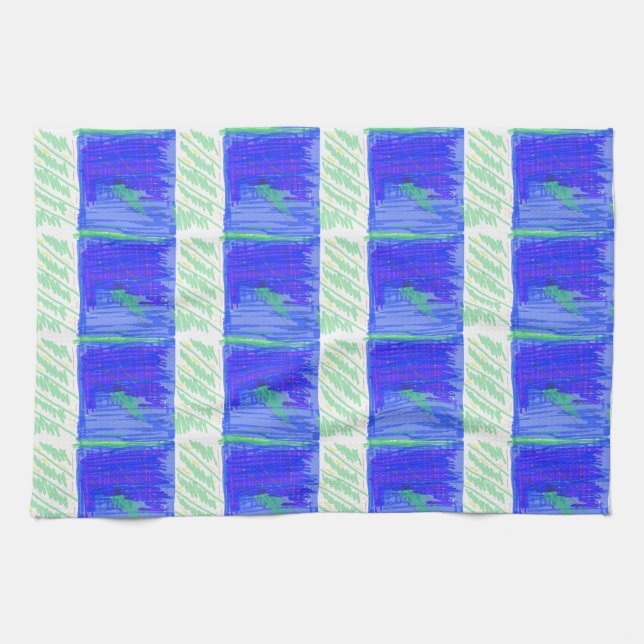 Noisy Nautical Theme Kitchen Towel Geschirrtuch (Horizontal)