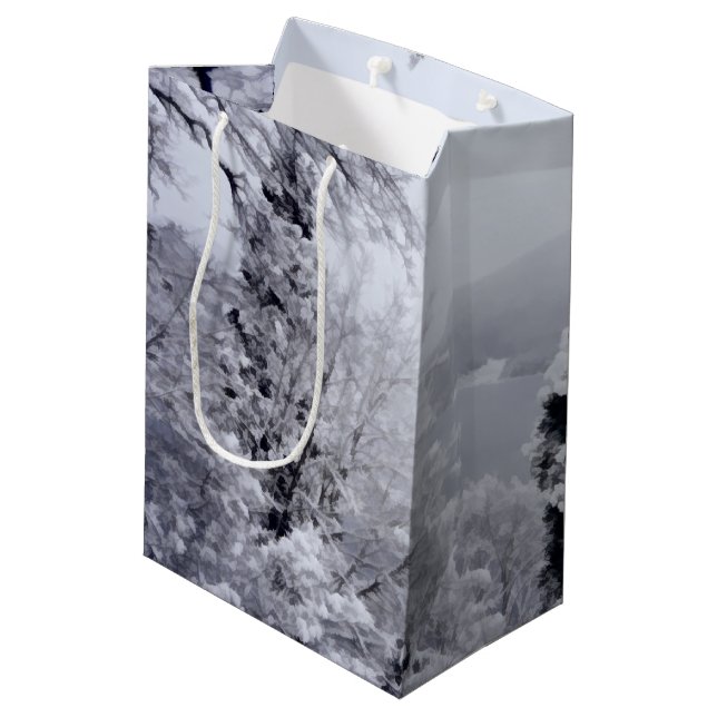 Nojiri-See-Gifttasche Mittlere Geschenktüte (Rückseite Schrägansicht)