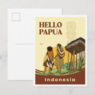 Noken Papua Indonesien Reise Postkarte