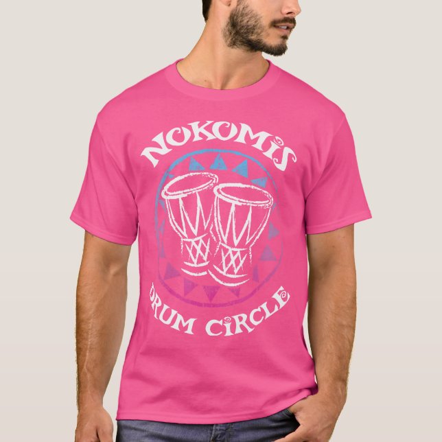 Nokomis Florida Drum Circle Drummer T-Shirt (Vorderseite)