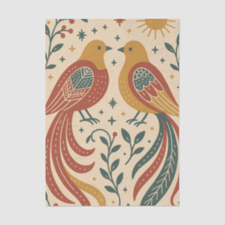 Nokshi Katha: Vogel (Pakhi) Seidenpapier