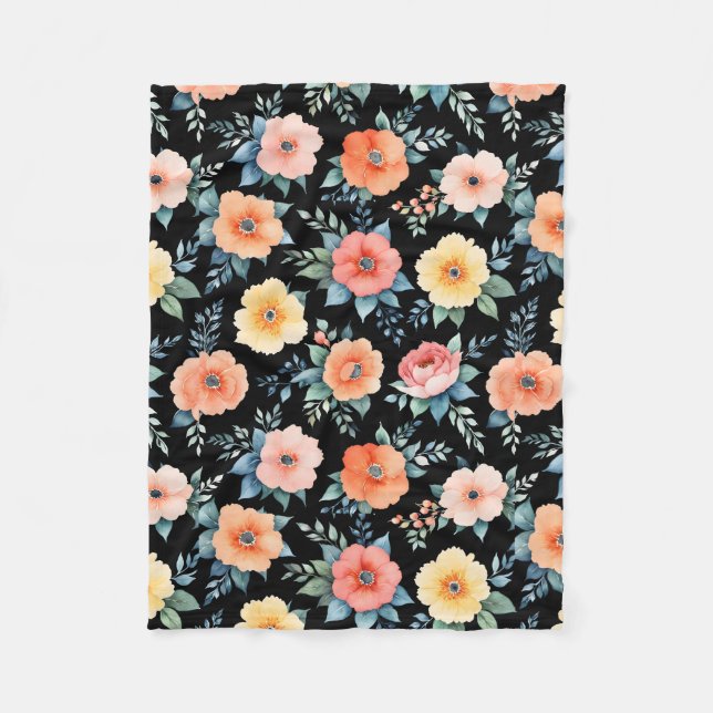 Nokturnus Bloomscape Fleecedecke (Vorderseite)