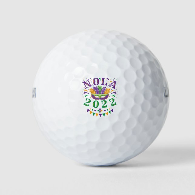 NOLA 2022 Mardi Gras Golfball (Vorderseite)