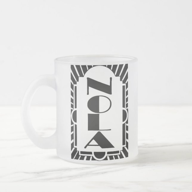 NOLA Art Decco Design, Mattglastasse (Links)