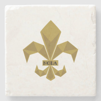 NOLA Fans Jegliches Occassion-Geschenk FLeur-de-Li Steinuntersetzer