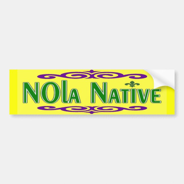 NOLa Native Autoaufkleber (Vorne)