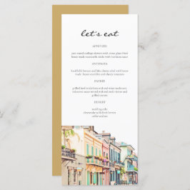 NOLA New Orleans Bourbon Street Menu Cards Menükarte