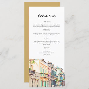 NOLA New Orleans Bourbon Street Menu Cards Menükarte