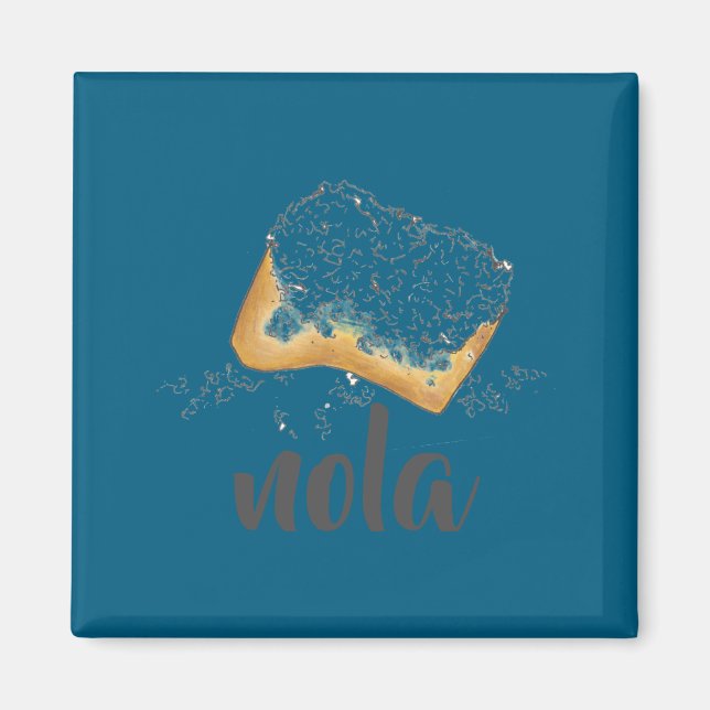 Nola New Orleans Louisiana Beignet Pastry Beignets Magnet (Vorne)