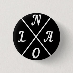 Nola New Orleans Louisiana Vereinigtes Staaten Button