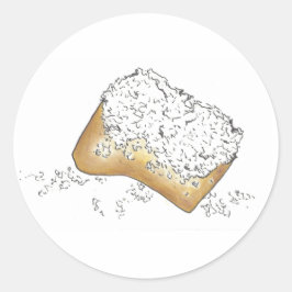 NOLA New Orleans Louisiana Zuckerhut Patisserie Runder Aufkleber