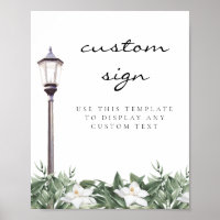 NOLA New Orleans Magnolia Custom Editable Sign