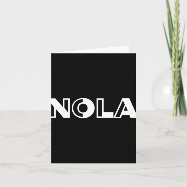 Nola New Orleans Tee Shirt  Karte (Vorderseite)