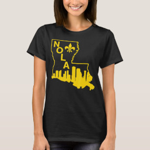 Nola New Orleans Vintage Louisiana Staat T-Shirt