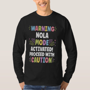 NOLA Personalisiert Name Funny Niedlicher Name NOL T-Shirt