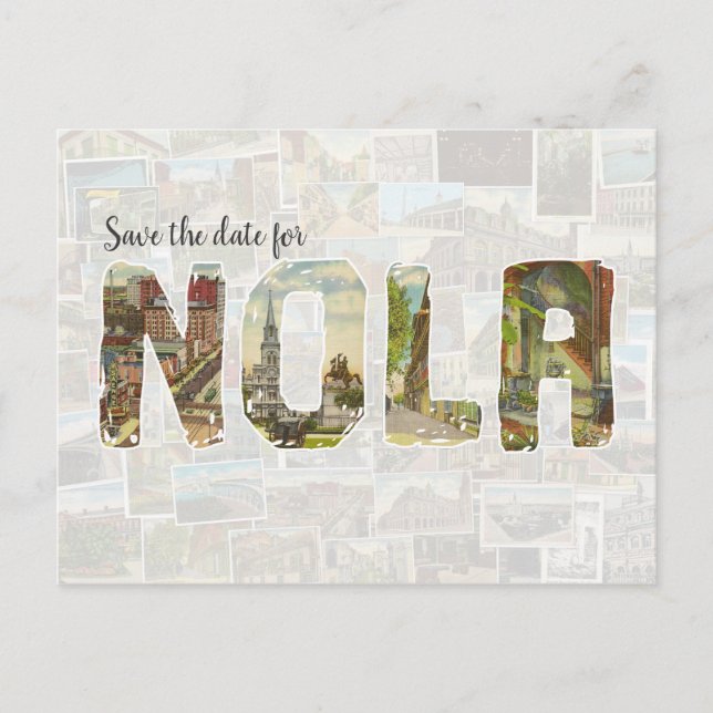 NOLA Save the Date Postkarte (Vorderseite)