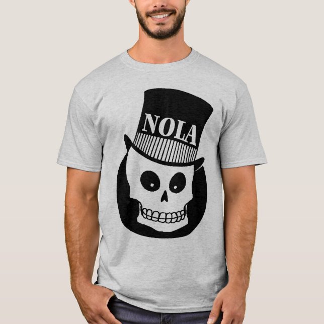 NOLA Skull in Top Hat (Vorderseite)