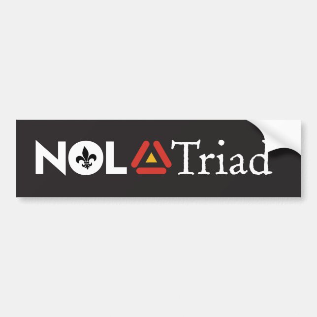 NOLA Triad-Aufkleber Autoaufkleber (Vorne)