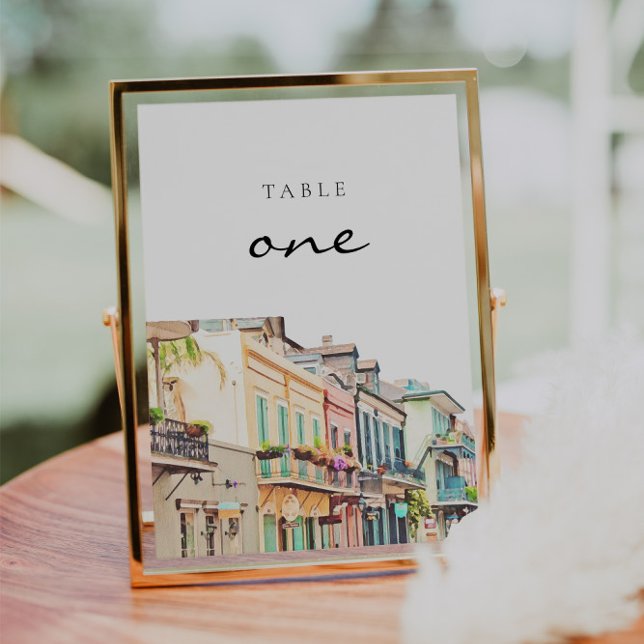 Nola - Watercolor New Orleans Tischnummer (Von Creator hochgeladen)