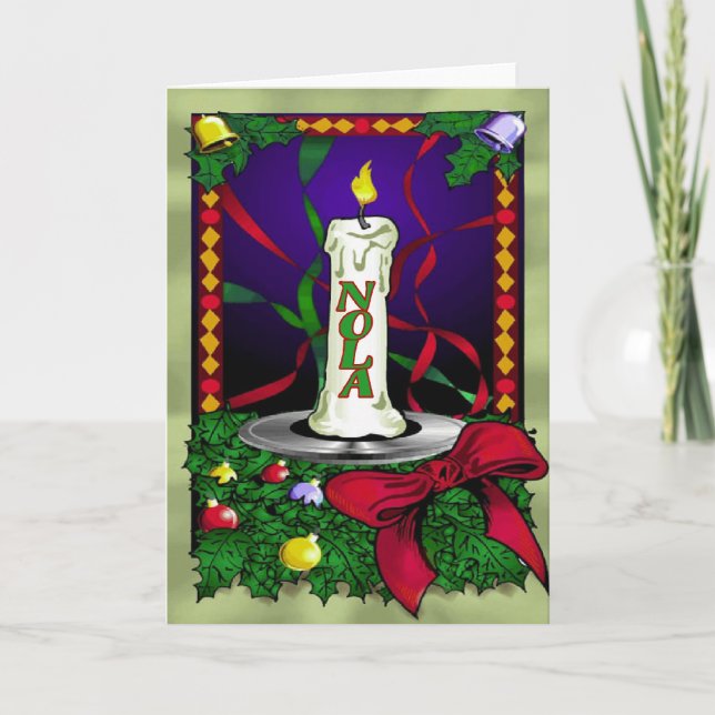 Nola-Weihnachtskarte Feiertagskarte (Vorderseite)