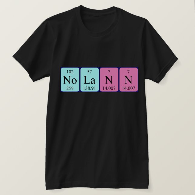 Nolan Periodenname Shirt (Design vorne)