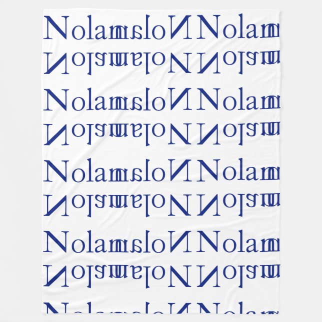 "Nolan" personalisierte Fleece-Decke Fleecedecke (Vorderseite)
