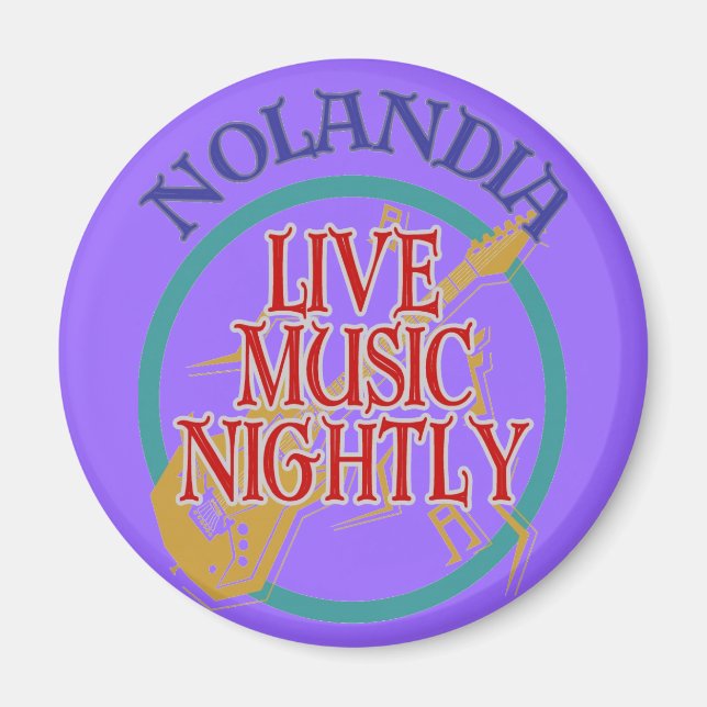 Nolandia Live Music Magnet (Vorne)