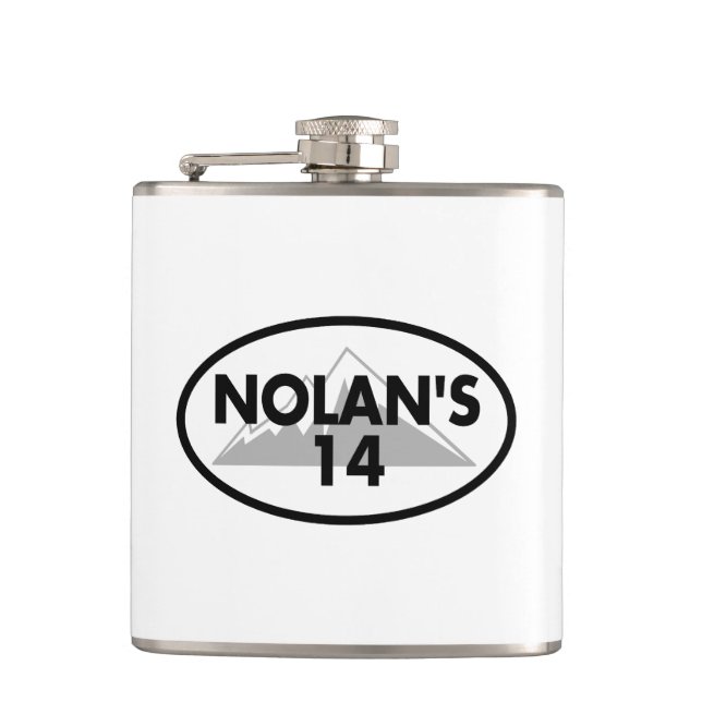 Nolans 14 Colorado Oval Flachmann (Vorderseite)