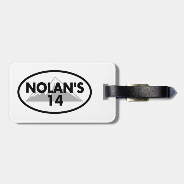 Nolans 14 Colorado Oval Gepäckanhänger (Rückseite horizontal)