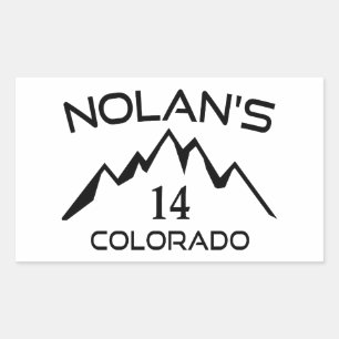 Nolans 14 Colorado Rechteckiger Aufkleber