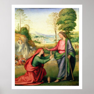 Noli me Tangere, c.1508 (Öl auf Leinwand) Poster