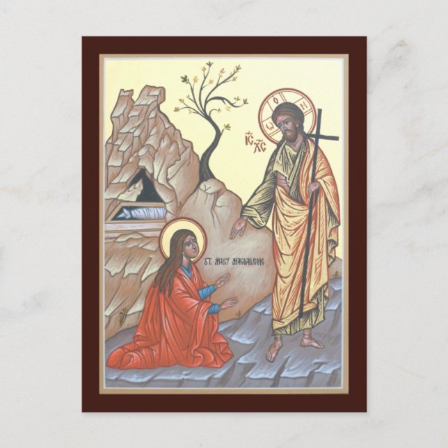 Noli Me Tangere-Gebetskarte Postkarte (Vorderseite)