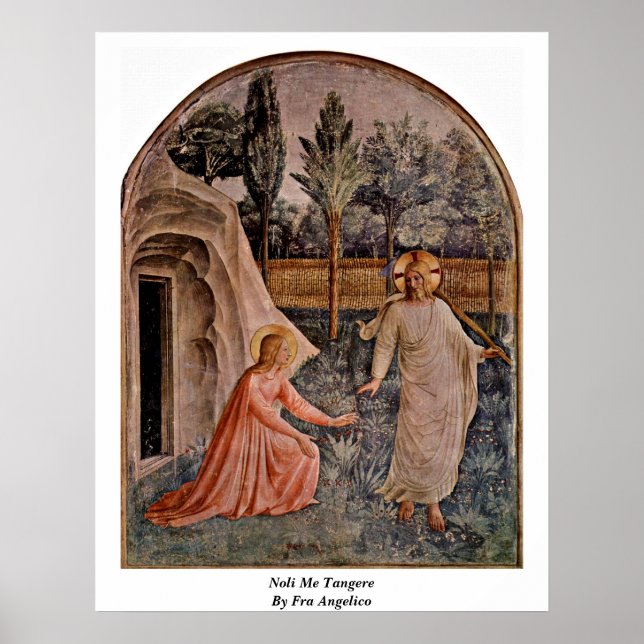 Noli Me Tangere von Fra Angelico Poster (Vorne)