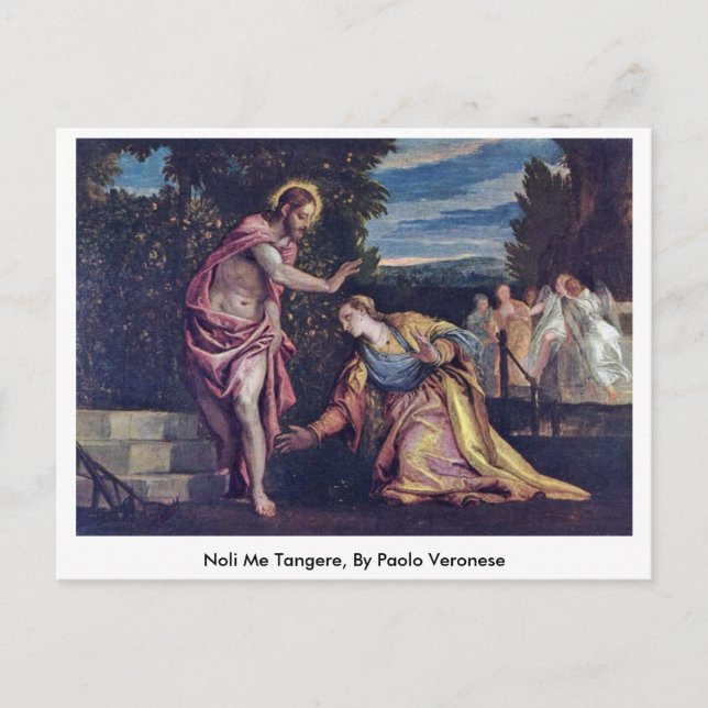 Noli Me Tangere von Paolo Veronese Postkarte (Vorderseite)