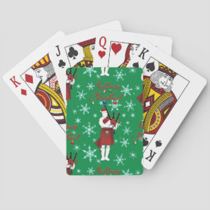 Nollaig Chridheil Scottish Merry Christmas Scottis Spielkarten