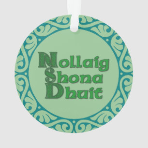 Nollaig Shona Dhuit - irische Weihnachtsdekoration Ornament