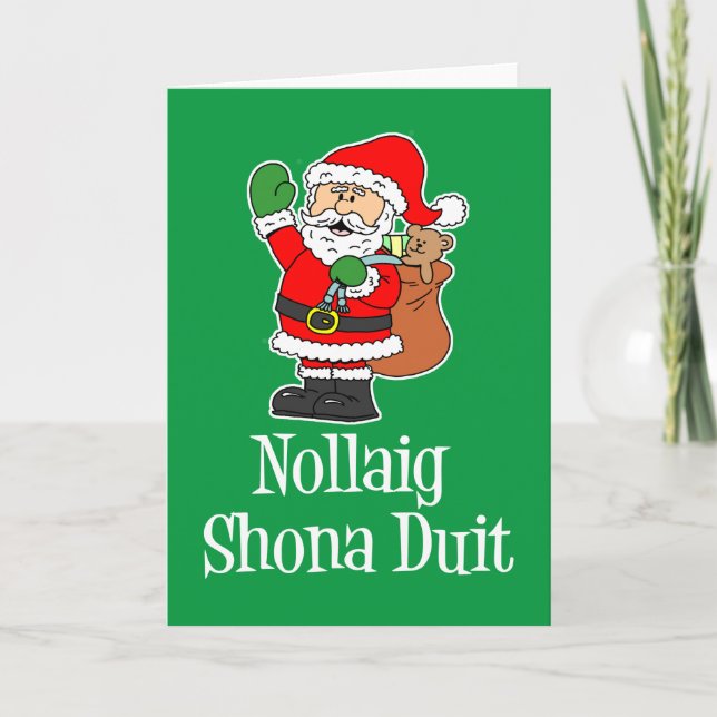 Nollaig Shona Duit Karte (Vorderseite)