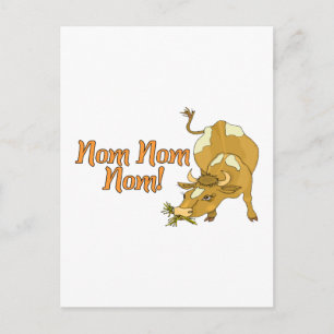 Nom Nom Cow Postkarte