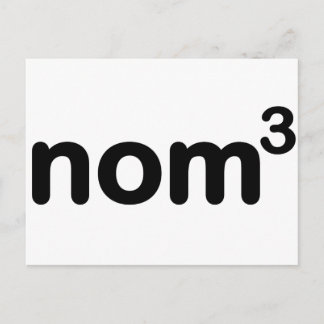 Nom nom nom postkarte